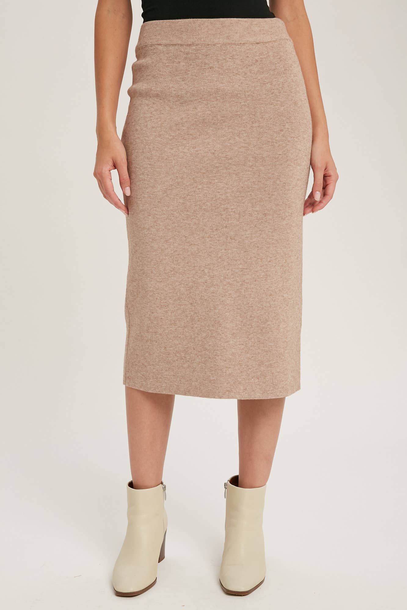 H LINE MIDI SWEATER SKIRT