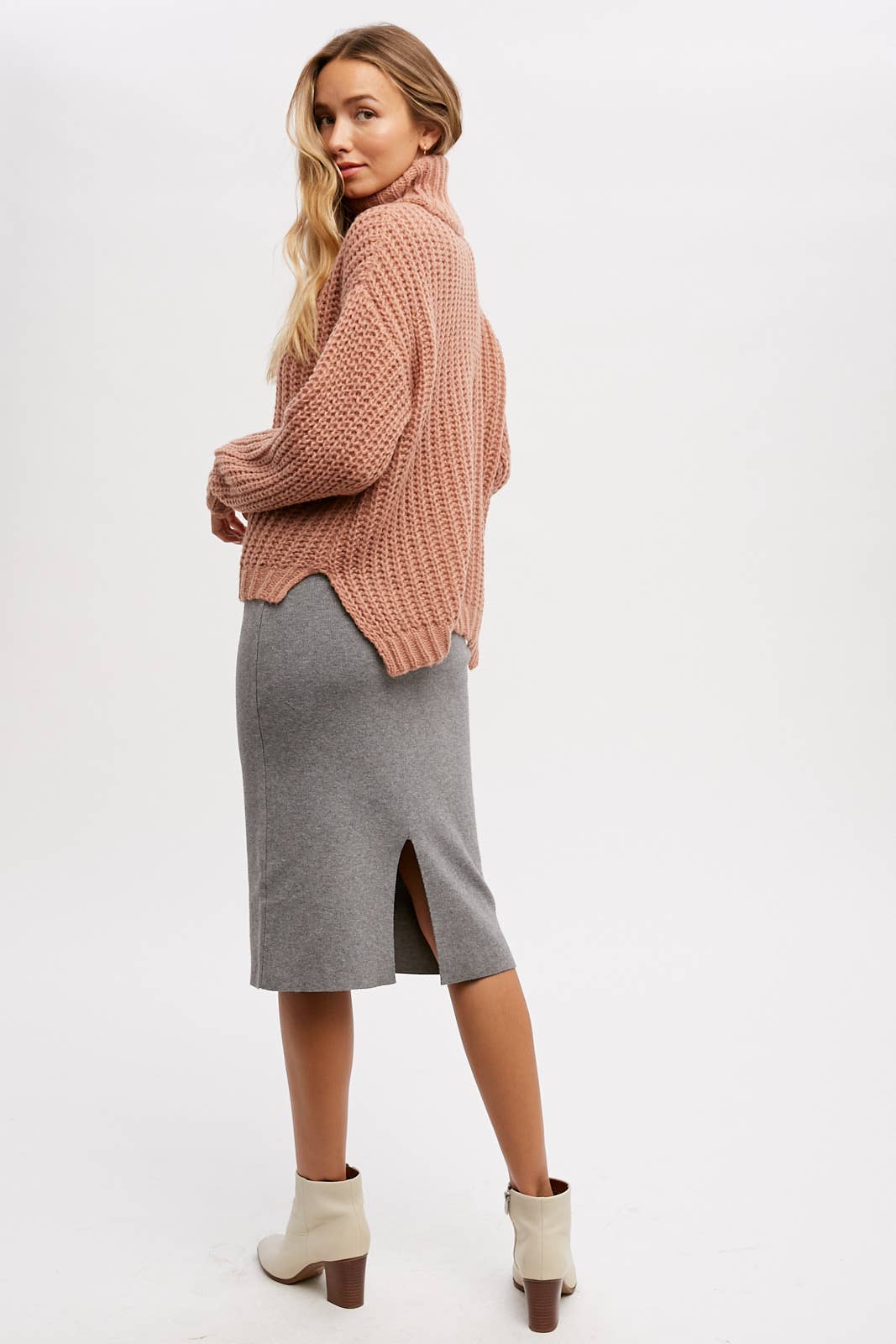 MIDI SWEATER SKIRT