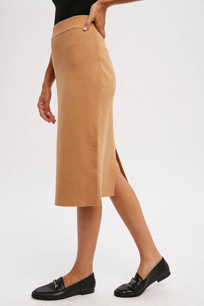 H LINE MIDI SWEATER SKIRT