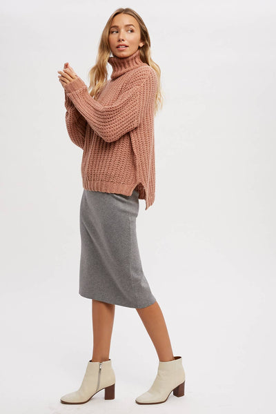 MIDI SWEATER SKIRT