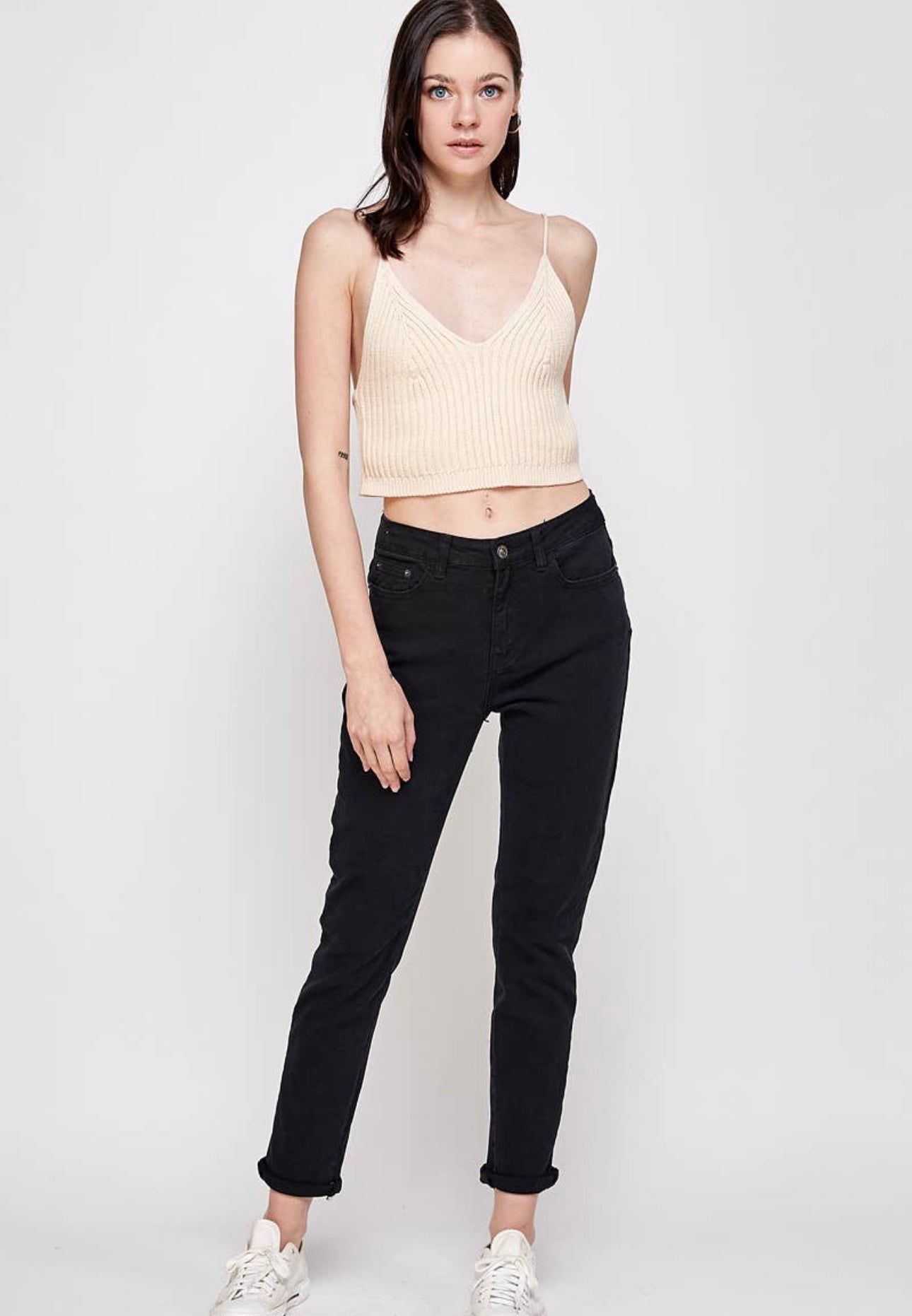 Mom Black High Rise Jeans