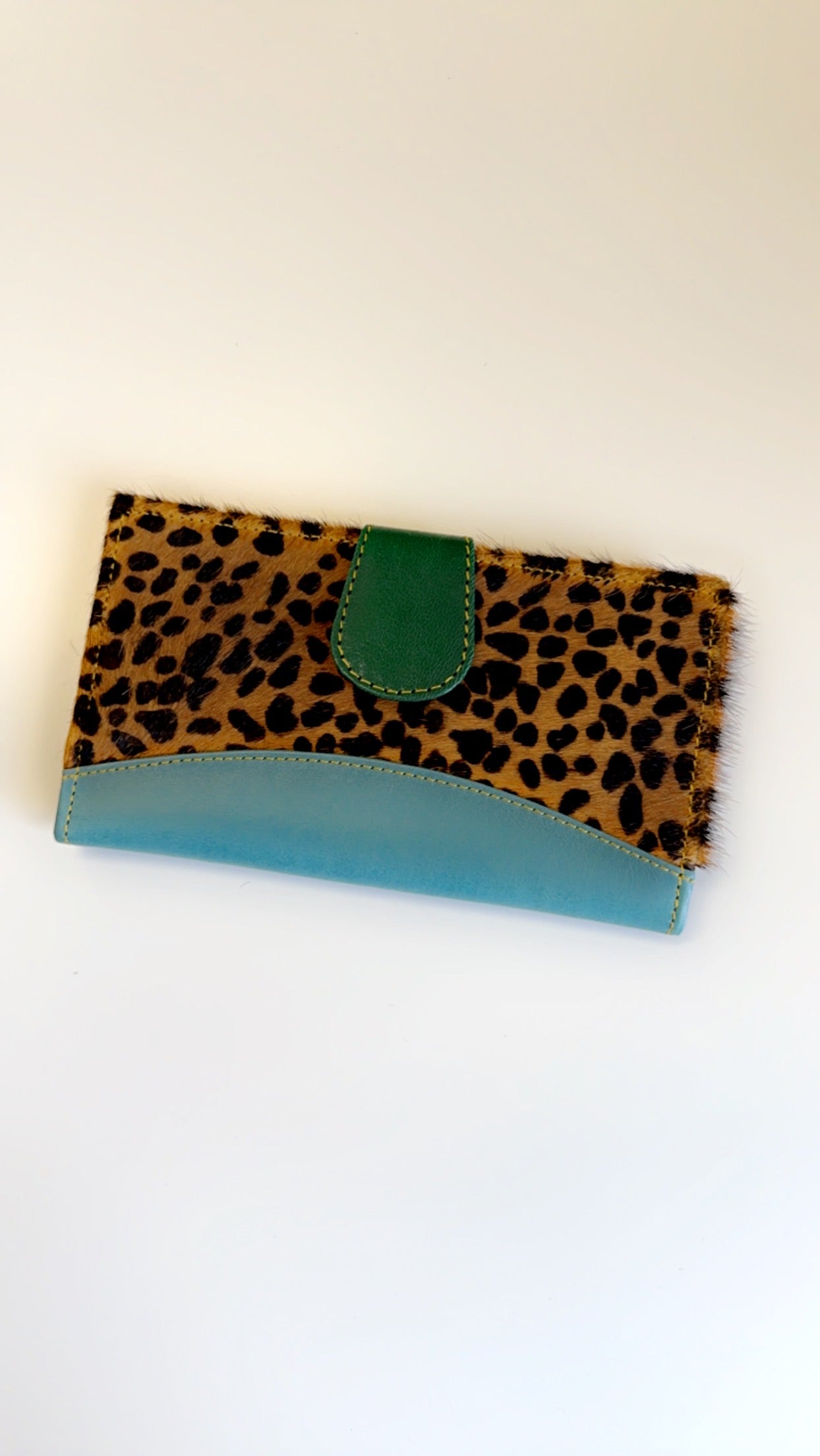 Mari Real Leather and Hair on Hide Animal Print Wallets